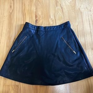 Free People Faux Leather Skirt